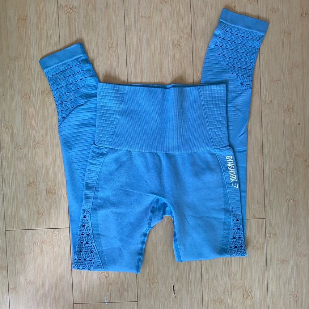 Gymshark energy seamless blue stone| XS